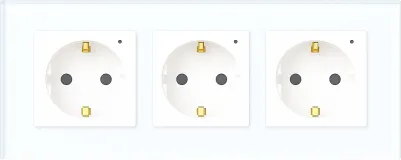 Wi-Fi EU Type F Triple Socket 16A (White) VIV-TW-WF3F-WT 2