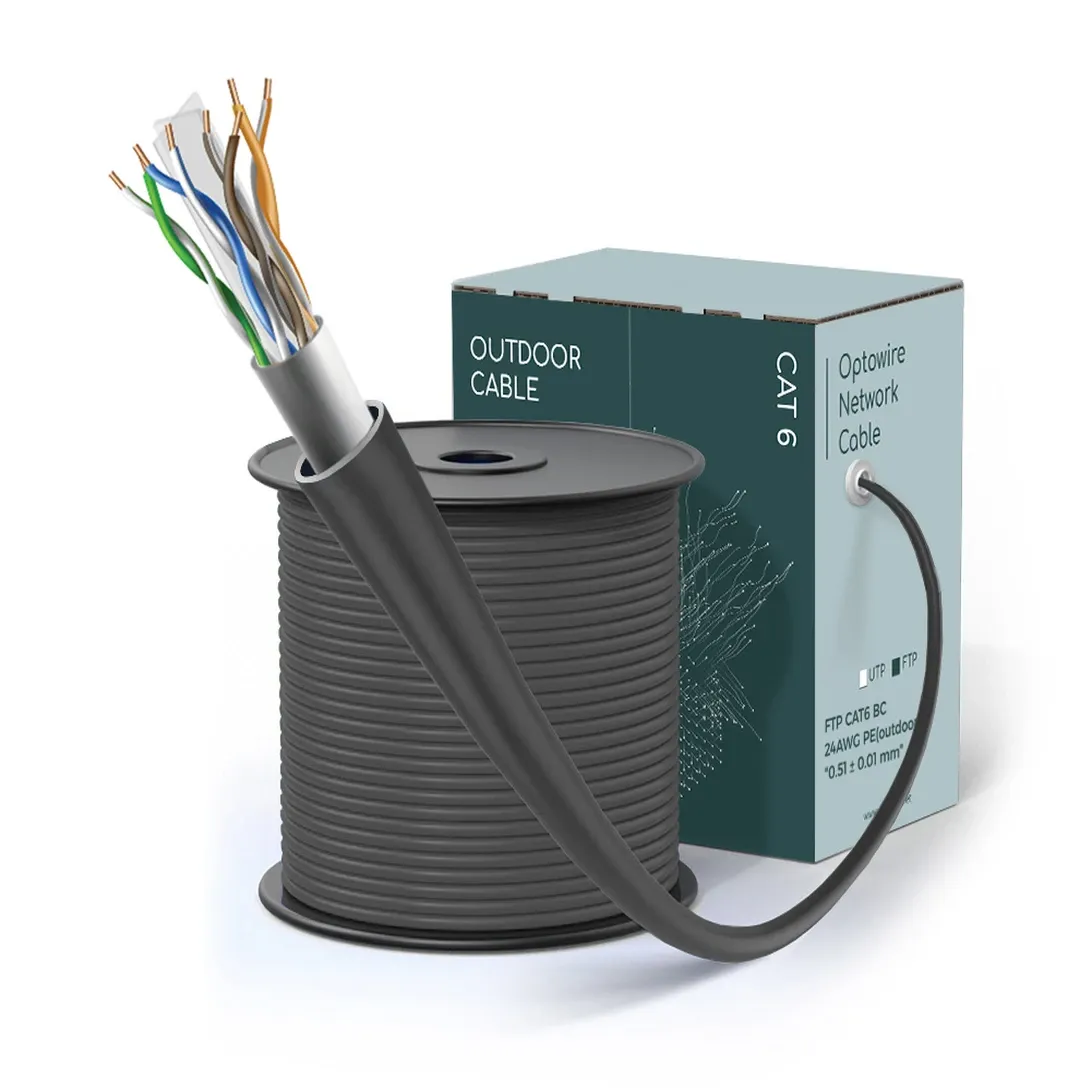 FTP CAT6 BC 24AWG PE(outdoor) "0.51 ± 0.01 mm"