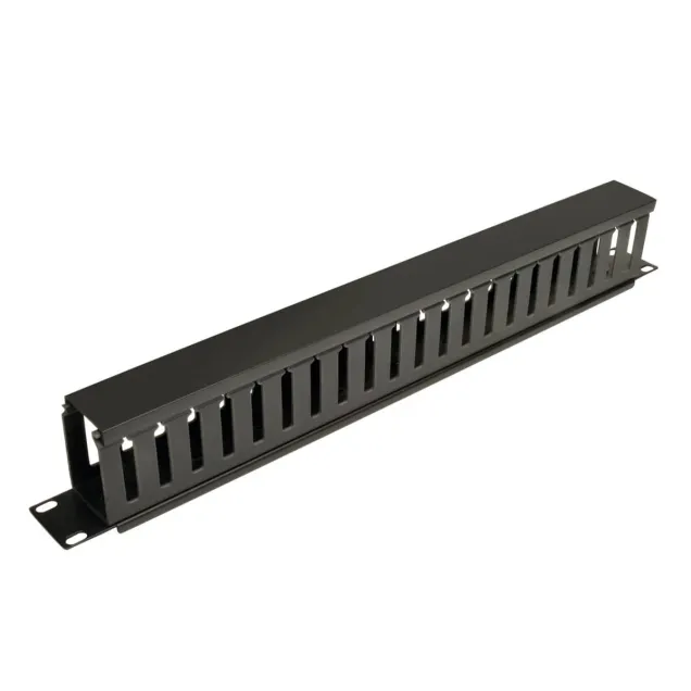 1U Metal Cable Management Panel for Network Rack Cabinets