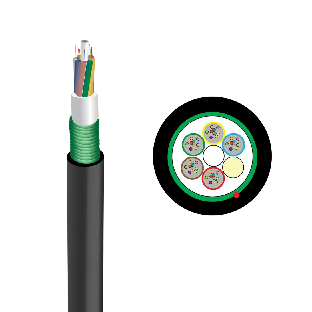 OptoWire-U-TIC-S-192FO-2.7KN (High density) Duct installation Steel tape optical cable 