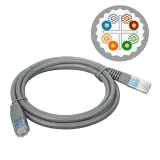 Patch cord UTP Cat6A LSZH 0.6m 8