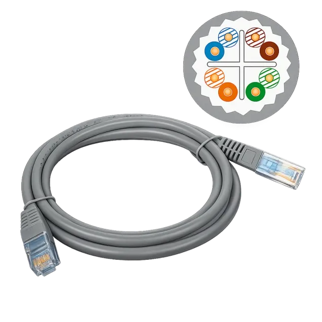 Patch cord UTP Cat6A LSZH 0.6m