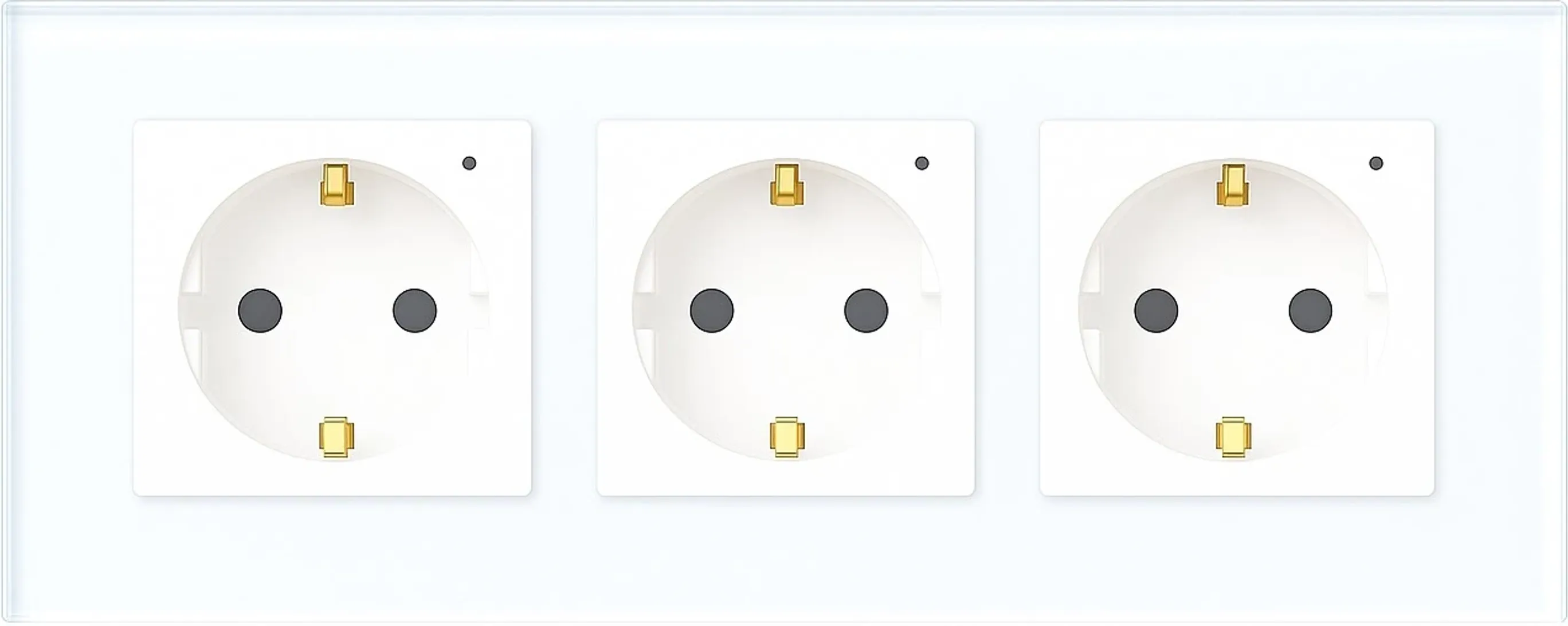 Wi-Fi EU Type F Triple Socket 16A (Black) VIV-TW-WF3F-WT