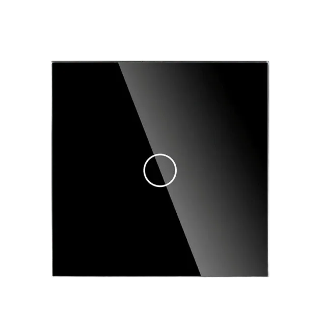  1 Gang Smart Wi-Fi Touch Switch with Neutral (Black) VIV-TW-6WF101N-WT