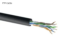 FTP CAT5E CCA 24AWG PE(outdoor) "0.48 ± 0.01 mm" 2