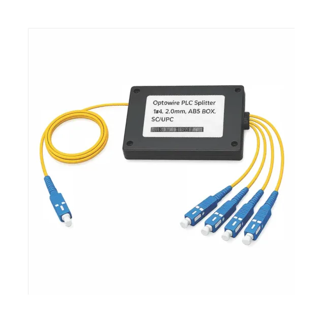 Optowire PLC Splitter 1x4, 2.0mm, ABS BOX, SC/UPC