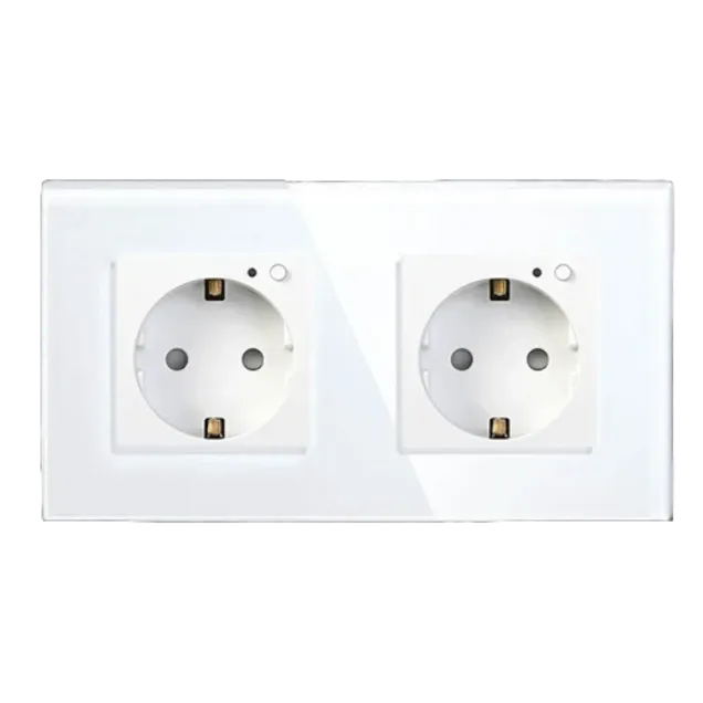 Wi-Fi EU Type F Double Socket 16A (White) VIV-TW-WF2F-WT 
