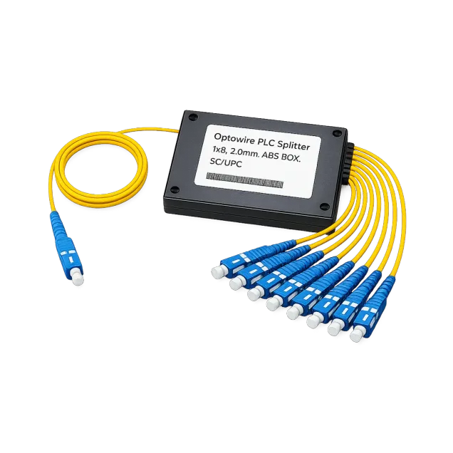Optowire PLC Splitter 1x8, 2.0mm, ABS BOX, SC/UPC