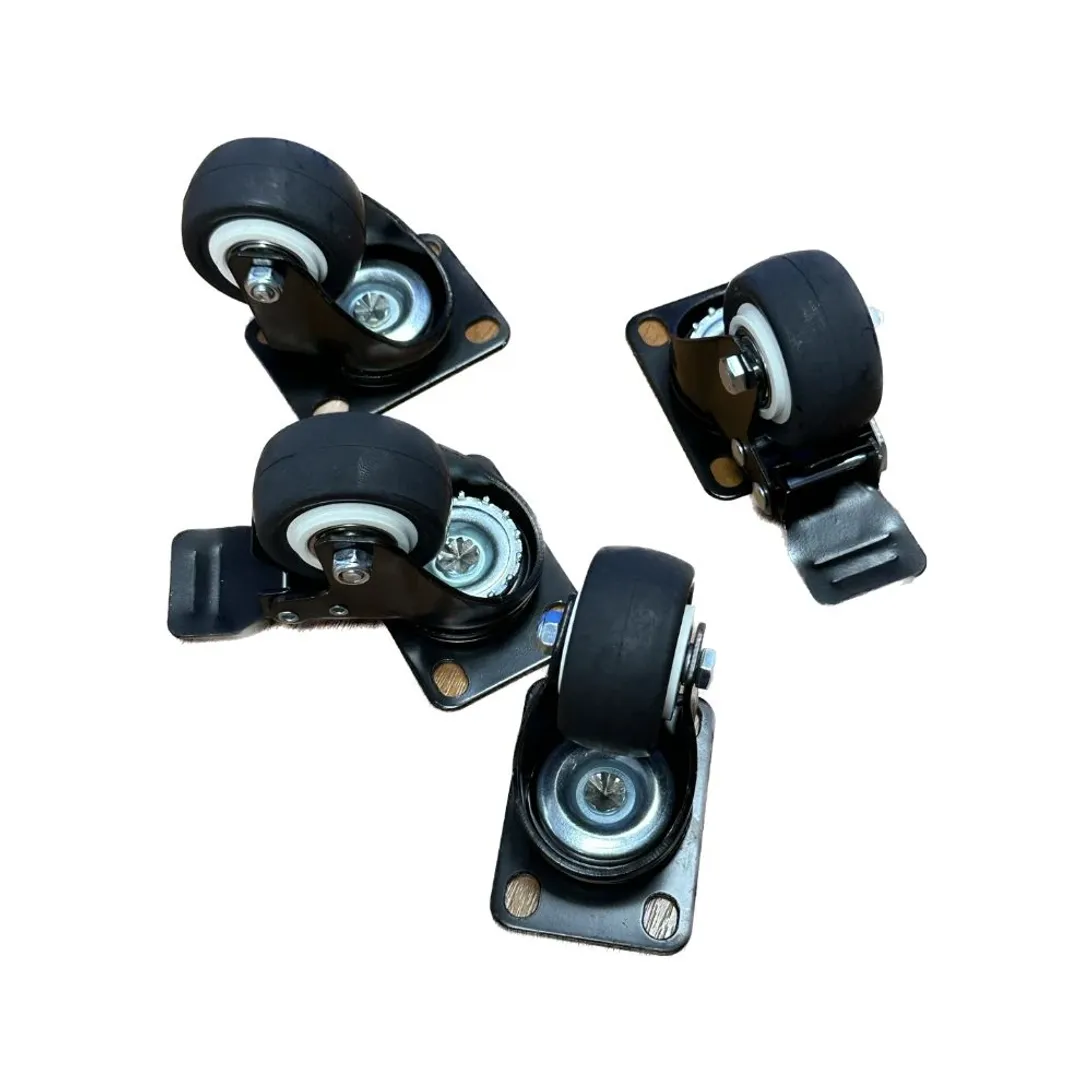 Heavy Duty 2-Inch Castor Wheels with Brake for Network Rack Cabinets