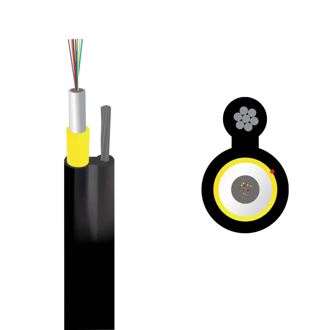 OptoWire-AM-L-OR-4FO-3KN Drop Outdoor Figure-8 optical cable