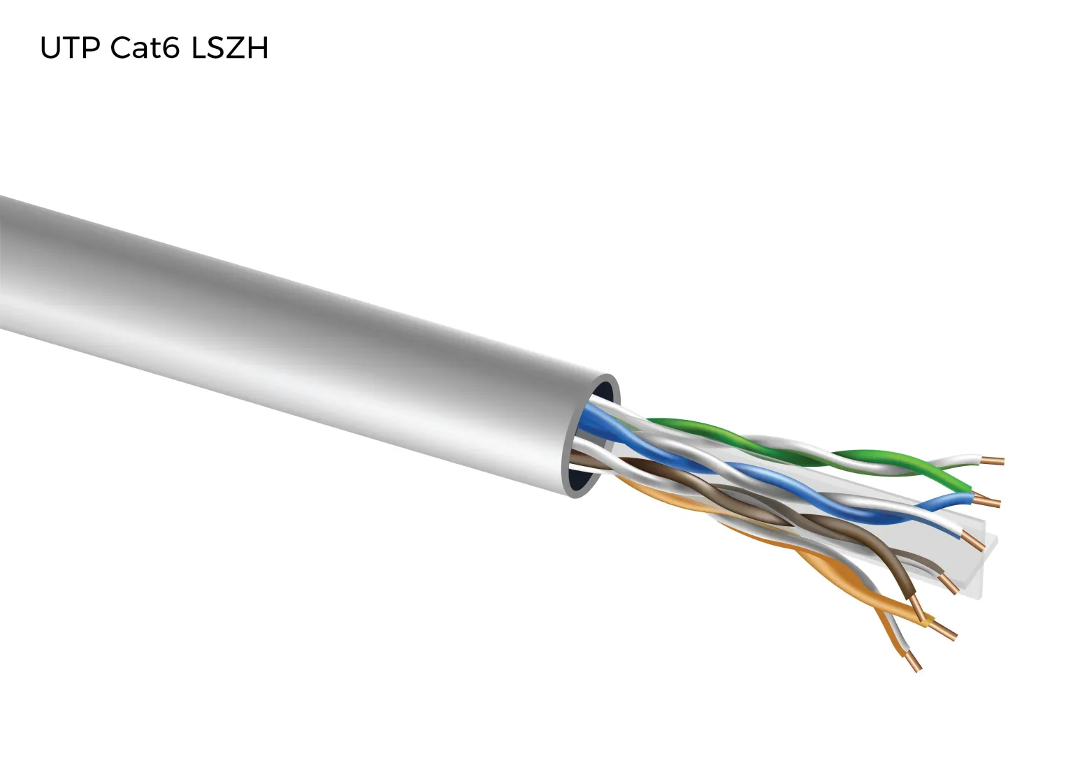 UTP CAT6 BC 24AWG LSZH "0.53 ± 0.01 mm"