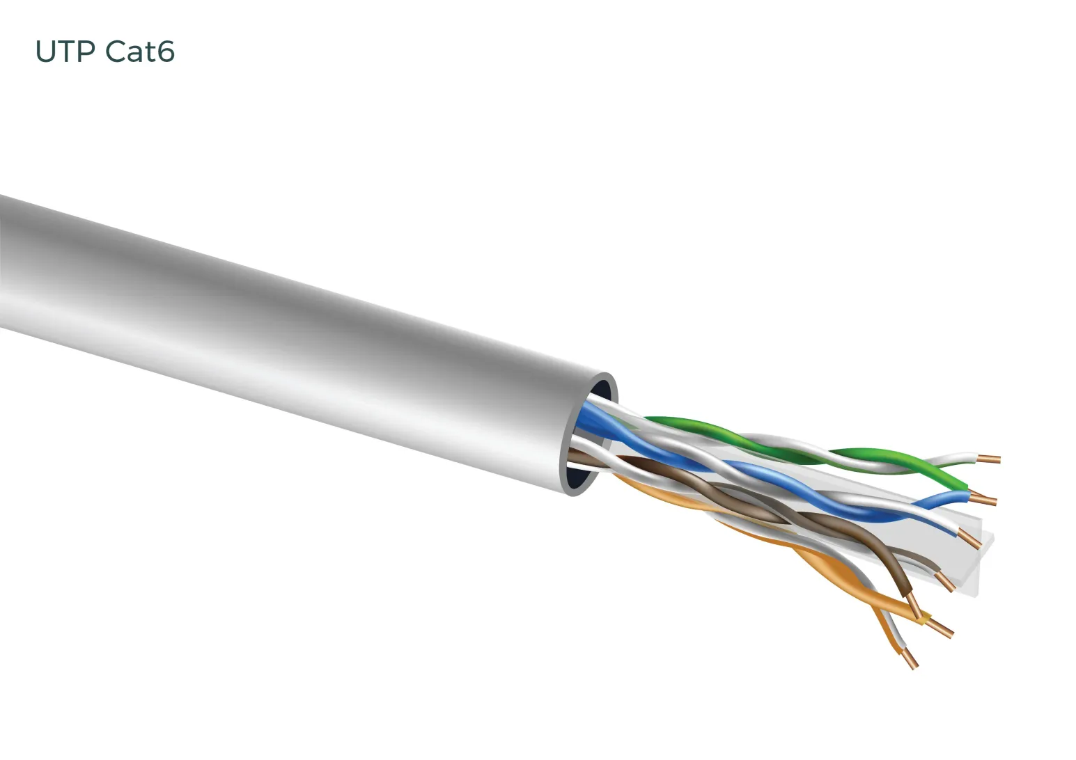 UTP CAT6 BC 23AWG PVC(indoor) "0.57 ± 0.01 mm"