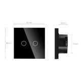 2 Gang Smart Wi-Fi Touch Switch with Neutral (White) VIV-TW-6WF201N-WT 3