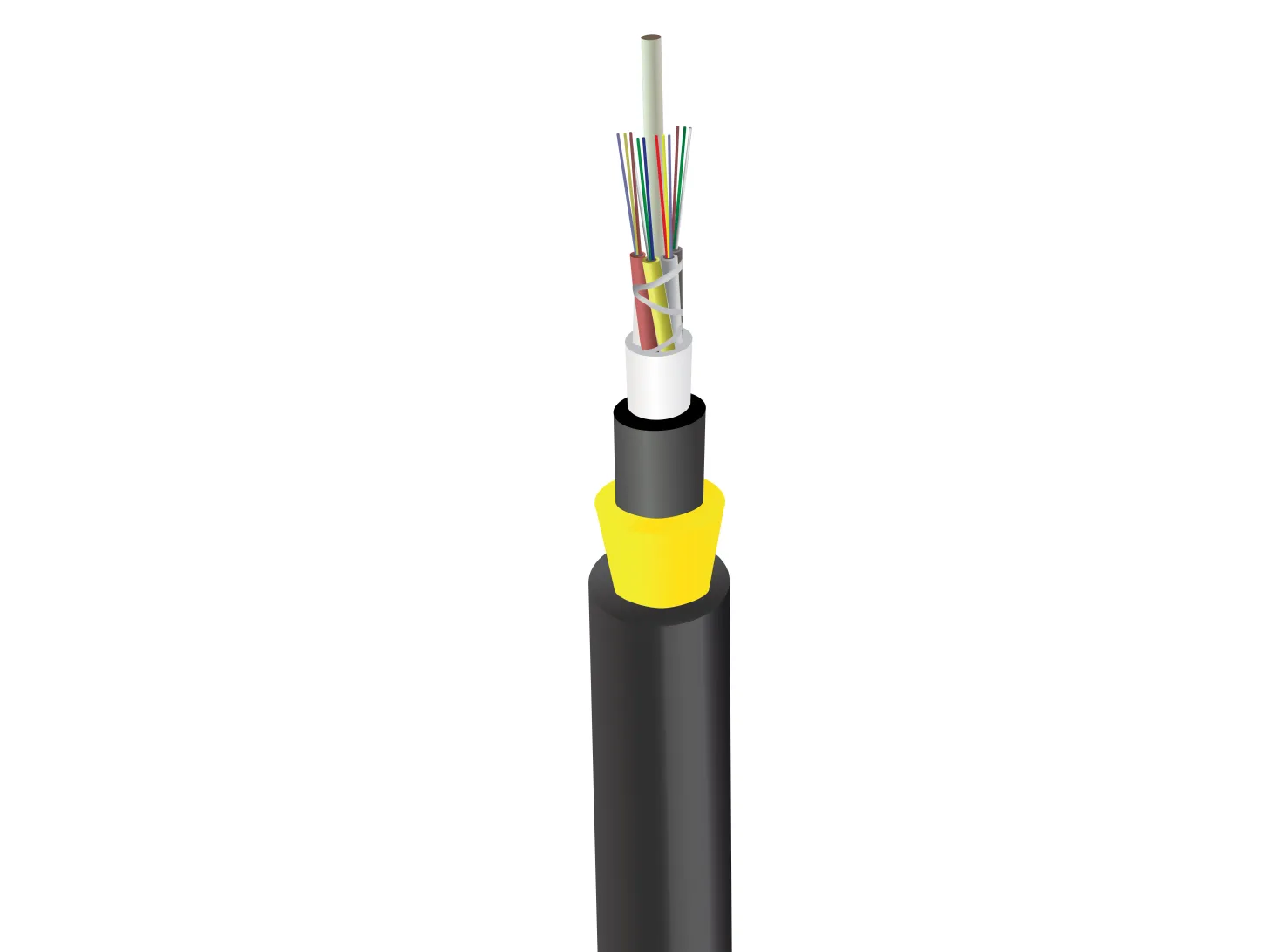Optowire-AS(L)-S-96FO-25KN Long span ADSS for high voltage electrical towers