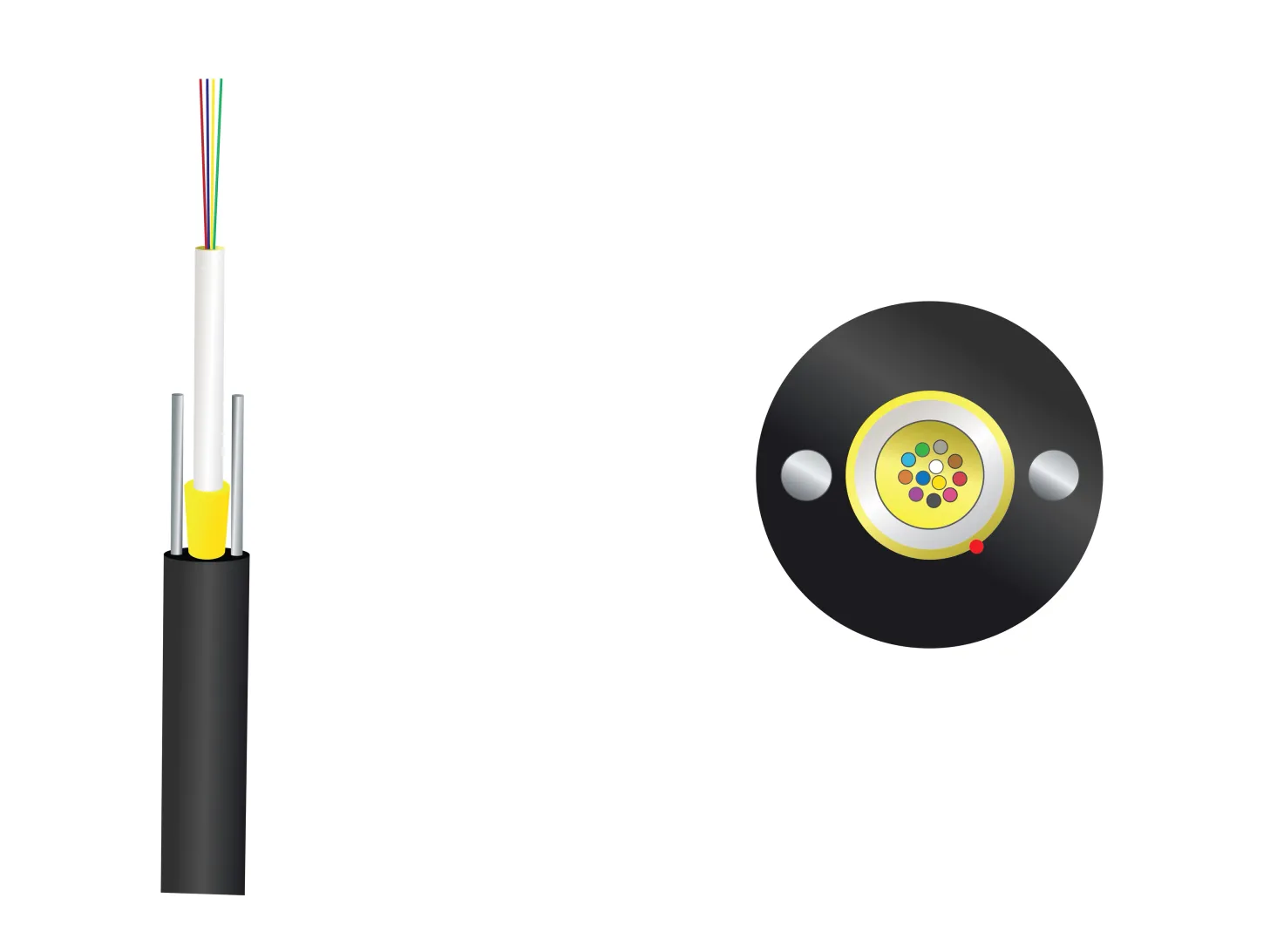 OptoWire AS-L-12FO-4KN Aerial ADSS Optical Cable