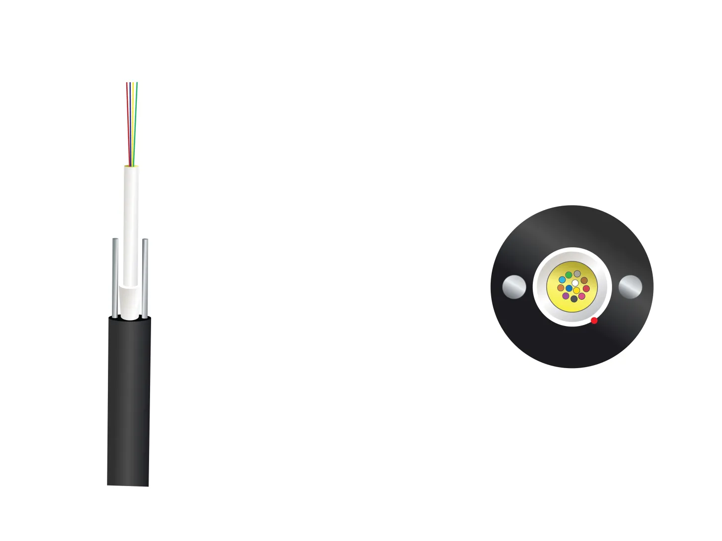 OptoWire AS-L-12FO(KFRP)-1.5KN Aerial ADSS Optical Cable