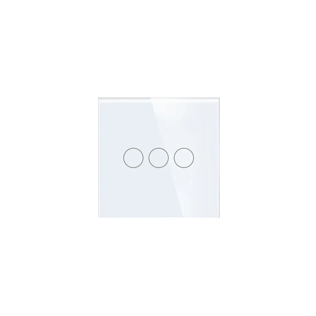 3 Gang Smart Wi-Fi Touch Switch with Neutral (White) VIV-TW-6WF301N-WT