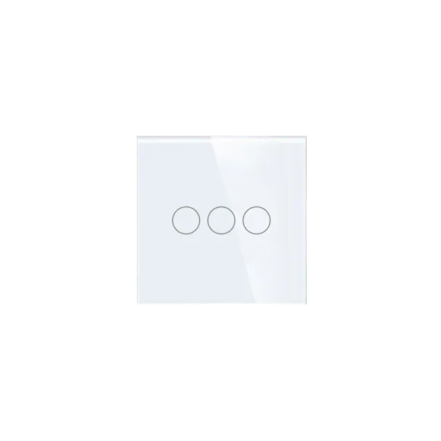 3 Gang Smart Wi-Fi Touch Switch with Neutral (White) VIV-TW-6WF301N-WT