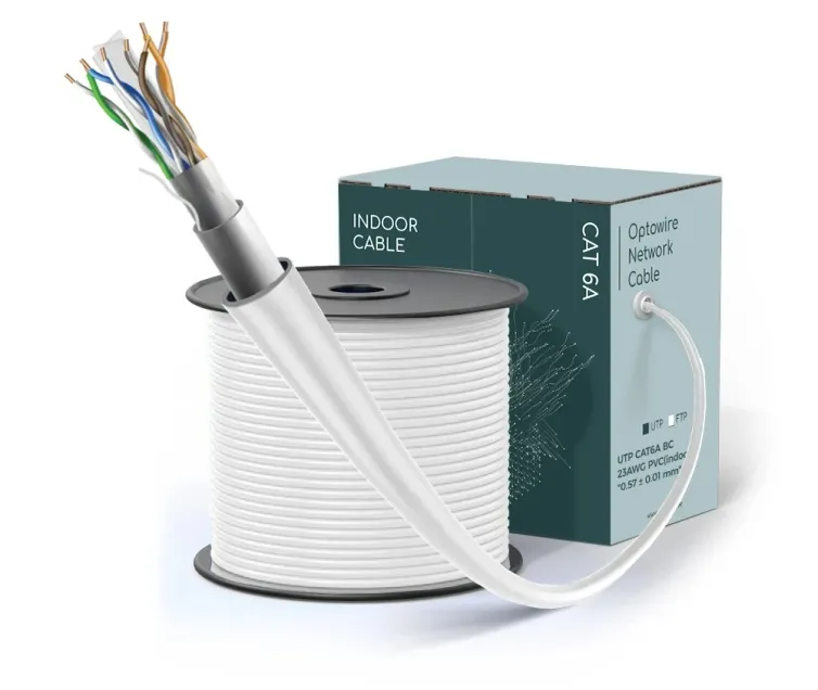 Optowire U/FTP CAT6a, Indoor, 100% Copper PVC, 0.57