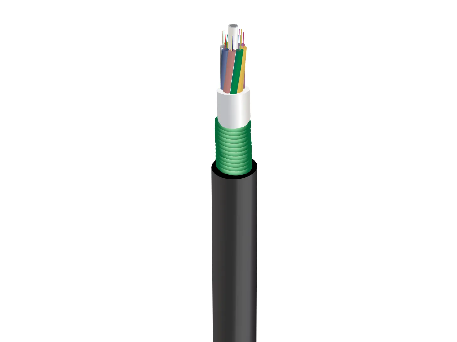 OptoWire-U-TIC-S-288FO-2.7KN (High density) Duct installation Steel tape optical cable
