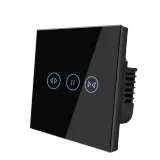 Wi-Fi Curtain Switch with Neutral (Black) VIV-TW-WC101N-WT 1