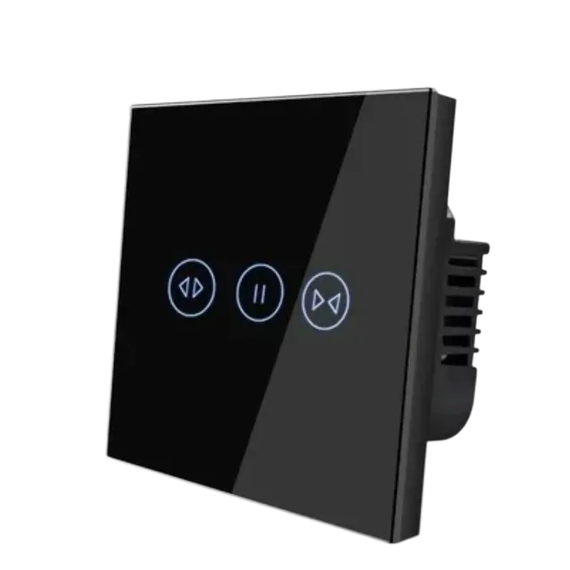 Wi-Fi Curtain Switch with Neutral (Black) VIV-TW-WC101N-WT