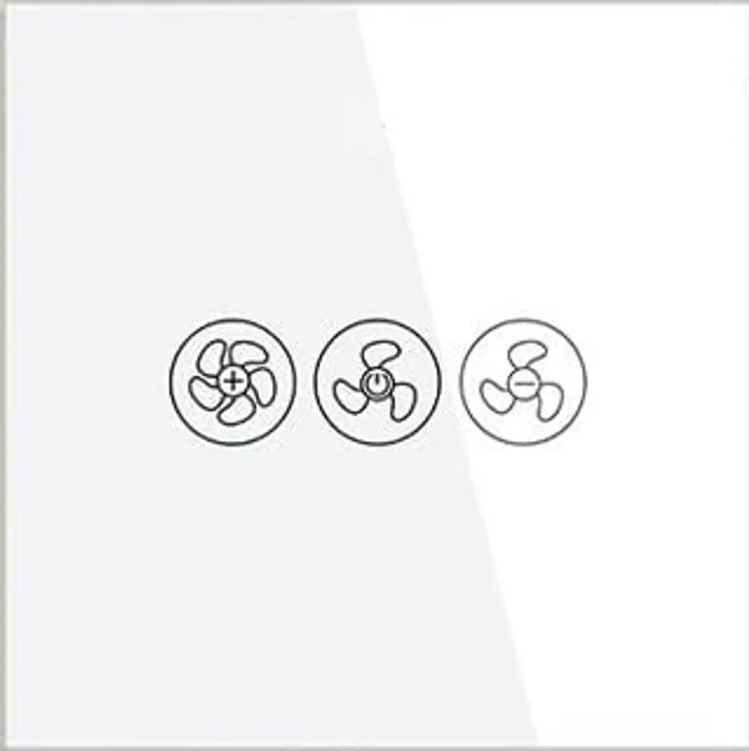 Wi-Fi Fan Speed Switch with Neutral (Black) VIV-TW-WFF101N-WT