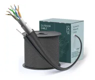 FTP CAT5E CCA 24AWG PE(outdoor) "0.48 ± 0.01 mm" WITH MESSENGER 1