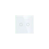 2 Gang Smart Wi-Fi Touch Switch with Neutral (White) VIV-TW-6WF201N-WT 1