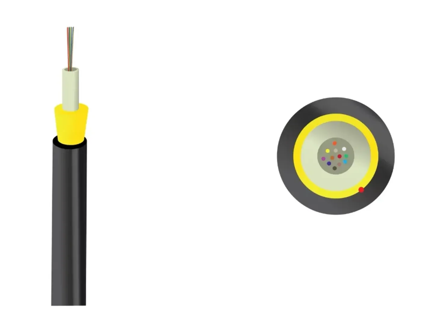 OptoWire AS-L(A)-12FO-1KN Drop Outdoor ADSS optical cable